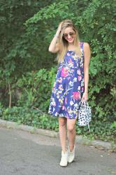 FLORAL SWING DRESS UNDER $20