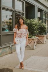 Off the Shoulder Lace Top