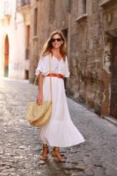 vestido largo blanco