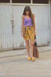 Color Clash Outfit ♥ Lilac & Yellow ♥ Mango 