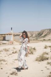 White Dress Bardenas – Elodie in Paris