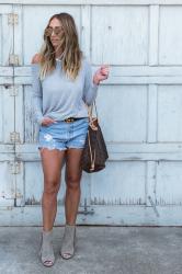 Cutoffs + Sweater