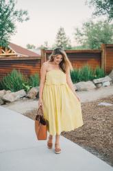 Yellow Midi Sundress