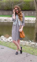 Gingham Dress + Hello Monday Linkup