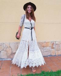 LACE LONG DRESS