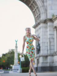 Mint Floral || Top Vintage in Prospect Park