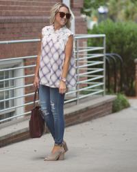 Plaid + Lace Combo for Fall