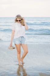 Lace Tee and Cutoffs + Target Giveaway