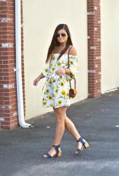 Here Comes The Sun | Floral Print Dress