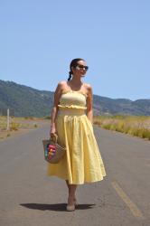 ZARA YELLOW VICHY OUTFIT