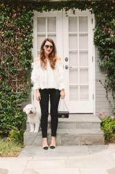 White Eyelet Blouse