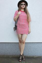 Striped Mini dress