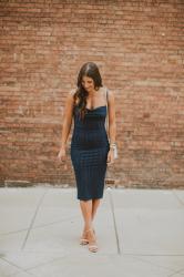 Navy Midi Dress