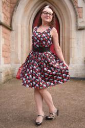 Skulls and roses dress