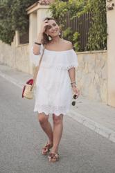 OFF SHOULDER WHITE DRESS