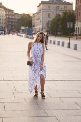 Edyta Górniak x Naoko | Biała sukienka w kwiaty