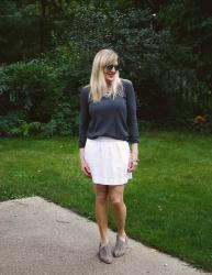 How to Make Your Summer Skirt Work for Fall (& Ageless Style Linkup)
