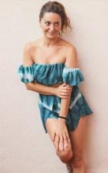 Conjunto verde degradado