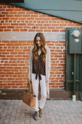 Styling White Jeans for Fall