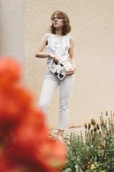 How to wear white denim