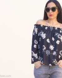 Hombros al aire y Jeans loose fit Meltin' Pot