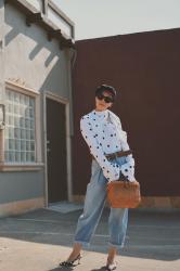 The Trend We Are Loving Right Now: Polka Dots & Baggy Jeans