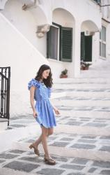 A walk around Atrani in a blue dress