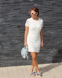 LITTLE WHITE DRESS AND MULE / FASHION