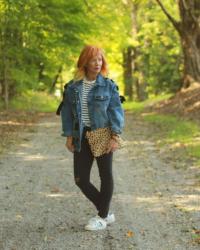 Lace Up Denim Jacket & Black Skinny Jeans: At Least Make An Effort