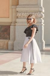 Bianco e nero per un look elegante – Black and white Fashion Blogger Outfit