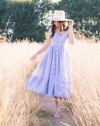 Blue Gingham Dress at Discovery Park