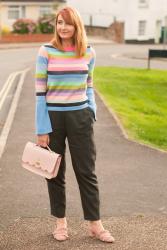 A Multicoloured Stripe Sweater in My "Wrong" Colours #iwillwearwhatilike