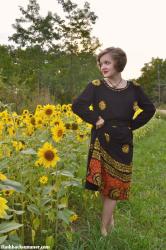 Sunflower Abaya Refashion