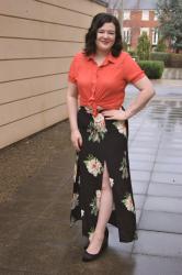 Styling a floral maxi skirt...