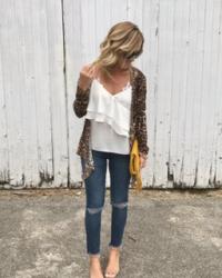 Leopard Cardigan with Jess Lea Boutique