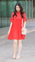 Red Smock Dress