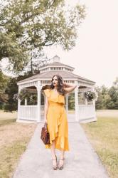 Almost-FALL wedding in mustard and burgundy