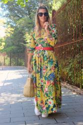 Vestido amarillo con flores