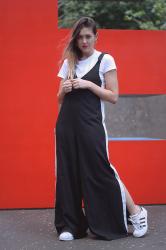 Black and white jumpsuit