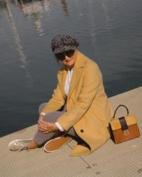 How To Wear Colours That Don’t Suit You | A Yellow Longline Collared Coat