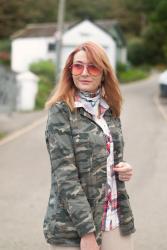 Camo & Plaid Pattern Mix Autumnal Outfit #iwillwearwhatilike