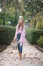 Lavender Bell Sleeve Sweater