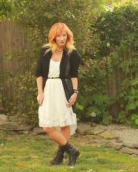 White Slip Dress & Combat Boots: Opinion Vs. Negativity