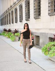 Leopard Skinny Jeans