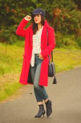 Cherry Red Coat: The Colour of The Season (#Passion4Fashion Linkup)