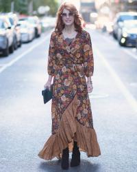 FALL FLORAL MAXI DRESS