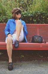 Tomboy Style With Bermuda Shorts And Penny Loafers 