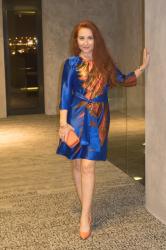 Electric Blue Dress for Autumn