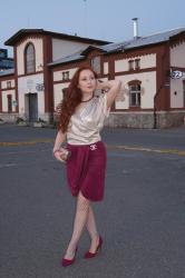 Burgundy Skirt