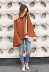 Flare Sleeve Sweater 